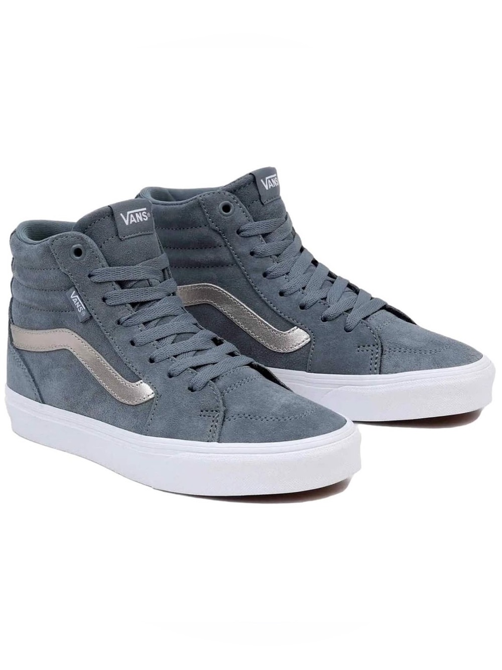 Vans Women’s high-top Suede Sneakers in blueish grey